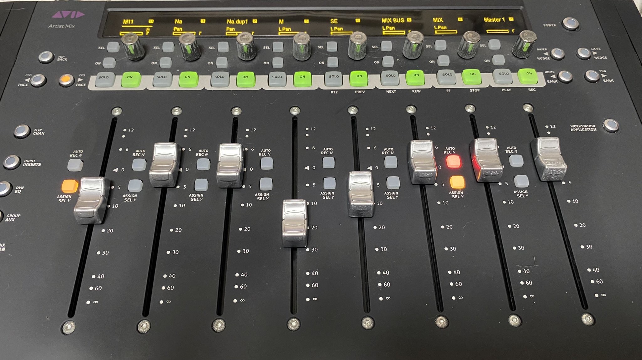 MA MIX(HD-CAMを通しProToolsでモニタリングし、バックアップレコーダーをミュート版)